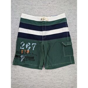 Vintage Polo Ralph Lauren Swim Trunks Canvas Boats 267 Board Shorts Sportsman NY